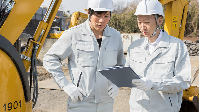 先輩社員と現場同行しながら実践的に習得